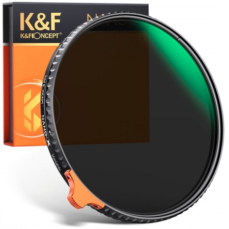 K&F Concept 86mm Variable ND Filter ND2-ND400 Nano X VND KF01.1904